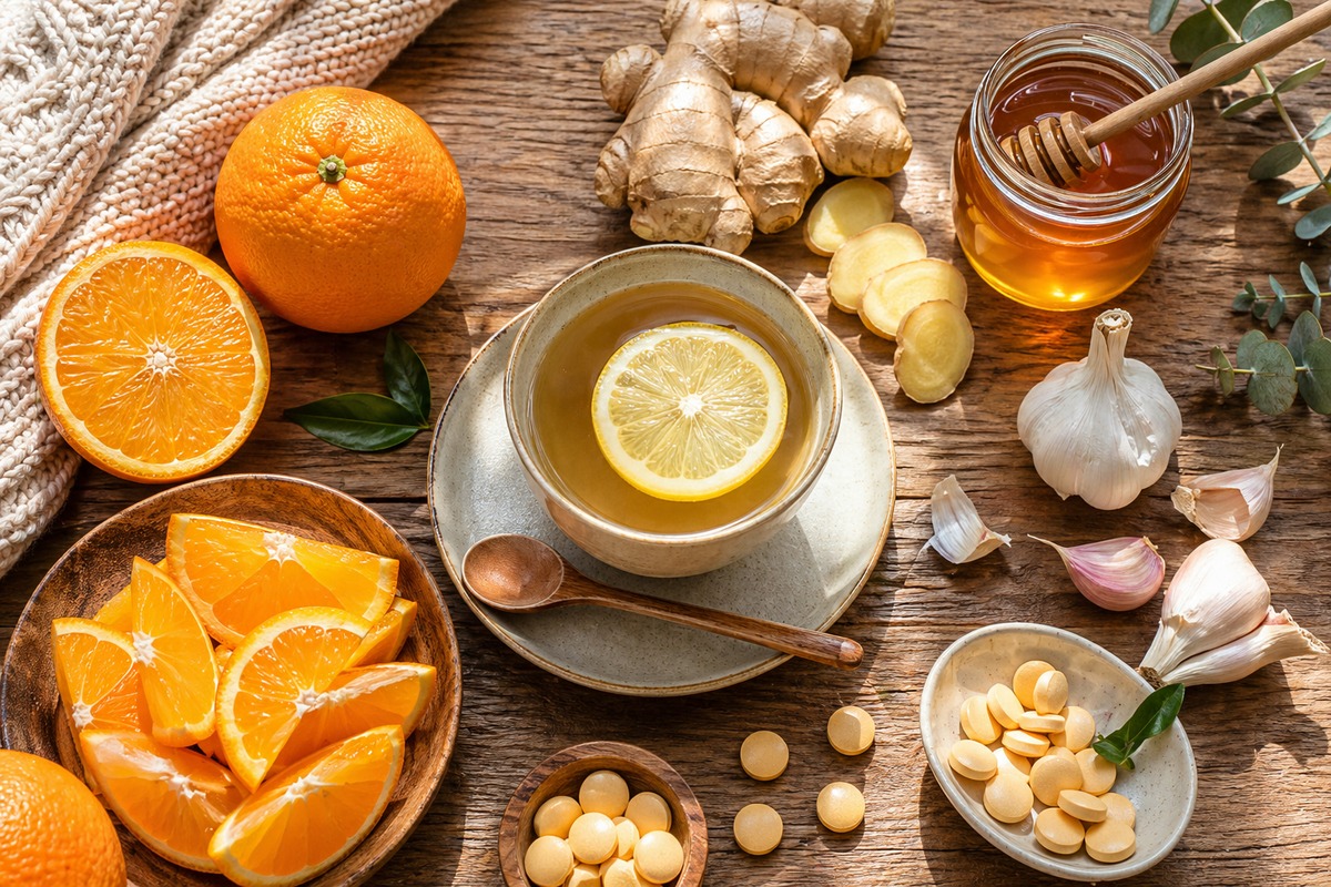 Alimentele bogate în vitamina C, zinc și antioxidanți susțin funcționarea imunității.