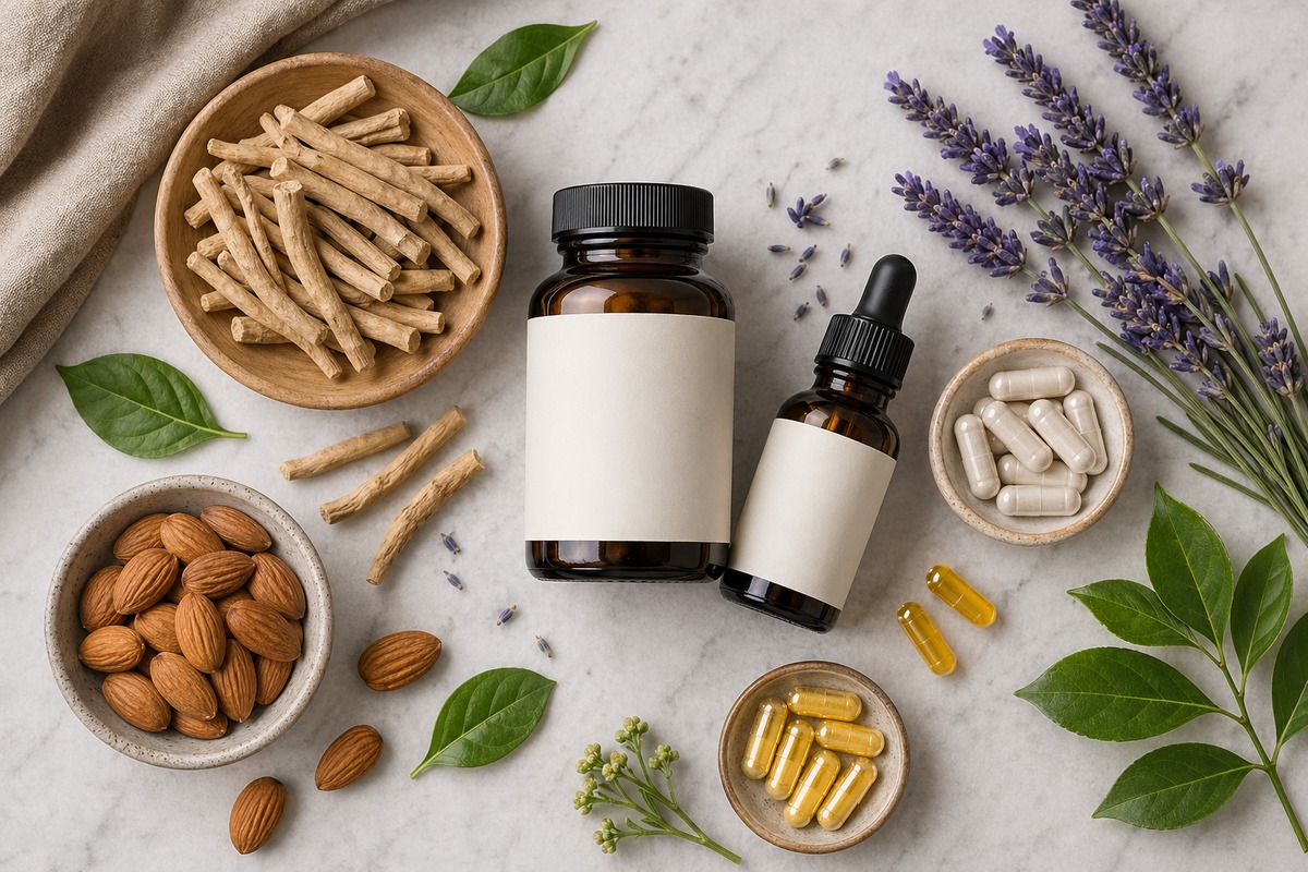 Magneziul, ashwagandha și vitaminele B sunt folosite frecvent în formulele pentru stres.