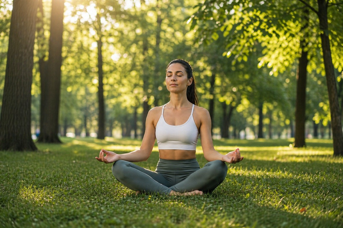 Meditația și timpul petrecut în natură pot susține relaxarea mentală.